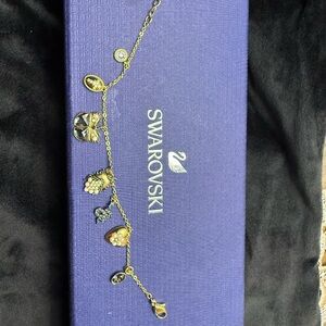 Swarovski Gold and Silver Charm Bracelet